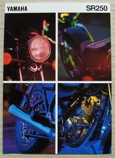 YAMAHA SR250 MOTORCYCLE Sales Brochure c1993 #3MC-0107006-93E