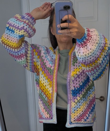 Candy stripes diagonal granny - candy,