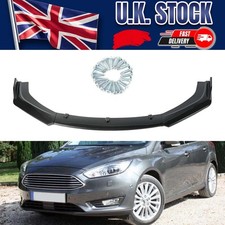 Front Bumper Lip Kit Splitter Spoiler Chin For Ford Focus 2015-22 Carbon Fiber.