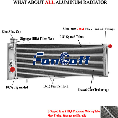 Rows radiator for 1991 2000 - rows,