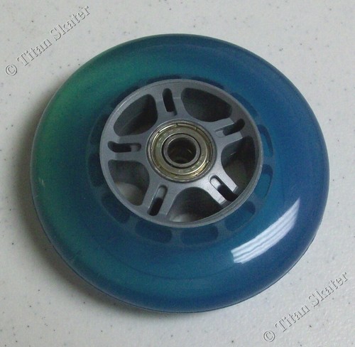 One blue 100mm wheel - 100mm,