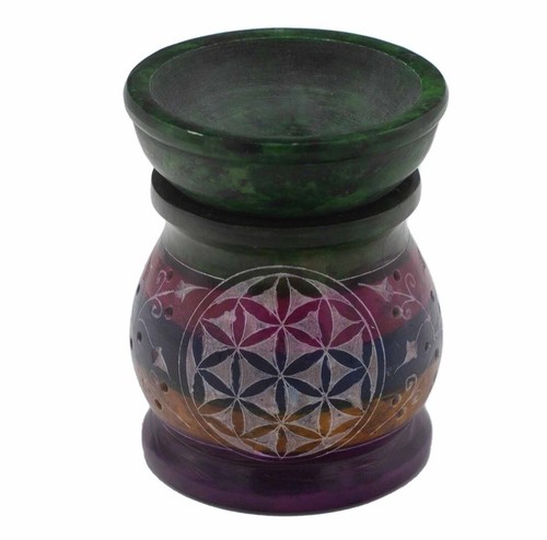 Soapstone oil burner flower - oil,