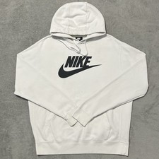 Nike Hoodie Mens L White Logo