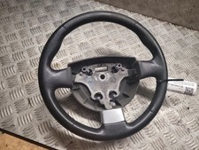 FORD FIESTA MK6 5DR 2001-2008 STEERING WHEEL (LEATHER) 3 SPOKE CHROME