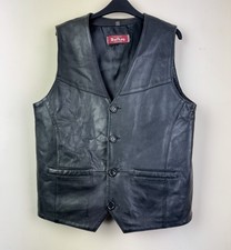 Real leather waistcoat - waistcoat, vest