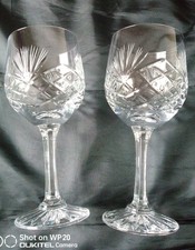 Two Vintage Crystal Cut Glass