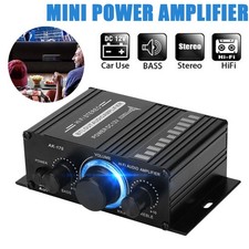 40W Stereo Amplifier HIFI Amp Audio Radio 2CH USB AUX FM Car Home UK