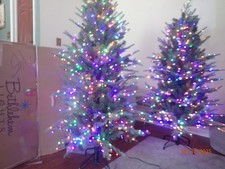 Bethlehem Lights 5' Micro LED Christmas Tree W/REMOTE COLOR FLIP  QVC ORG $600