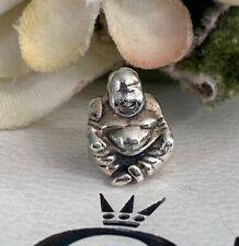 Pandora Happy Smiling Buddha Bead Charm Meditation Sterling Silver #790478 Ret.