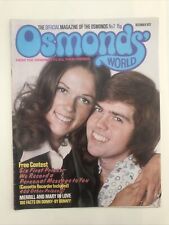 OSMONDS WORLD magazine No.2- December 1973 1970s Pop Music. 12/1973