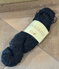 Feza Black Viva Glitz Yarn