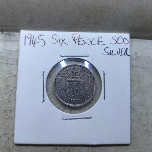 1945 sixpence george - -,