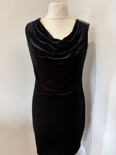 Ronni Nicole 'Oh So Slim' embellished black velour party dress,BNWT, size 14