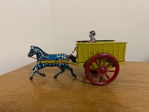 Vintage tin horse drawn farm - tin,