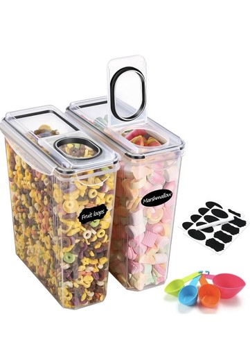 2pcs plastic food storage - 2pcs,