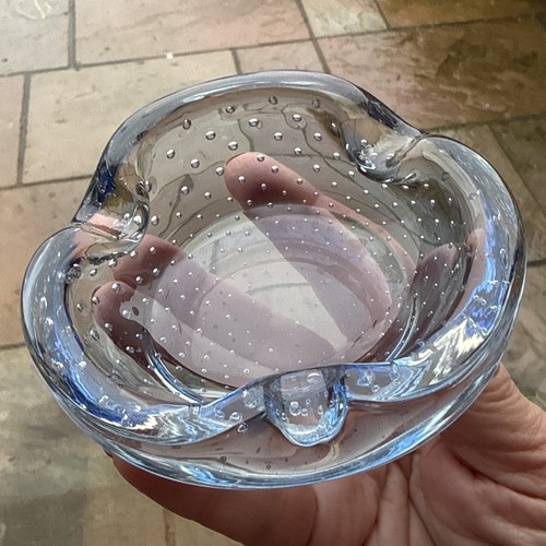 Vintage art glass ashtray - vintage,