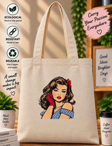 Reusable tote shopping - shopping, bag
