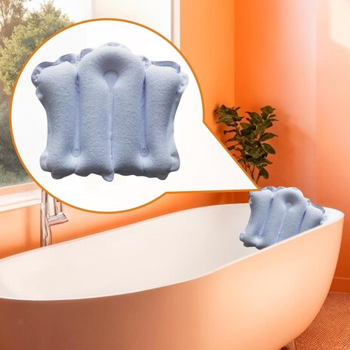 Inflatable bath pillow - pillow, neck