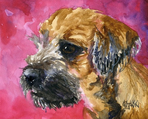 Border terrier print - border, of