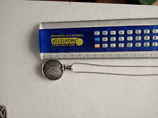 Sterling Silver  Necklace and large talisman pendant see photos