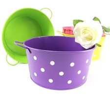 Wide 20x10x17cm Bucket.  Mini Planter Sweet Tree Pails