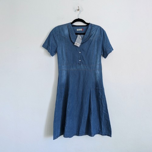 Denim skater dress with - skater, peter