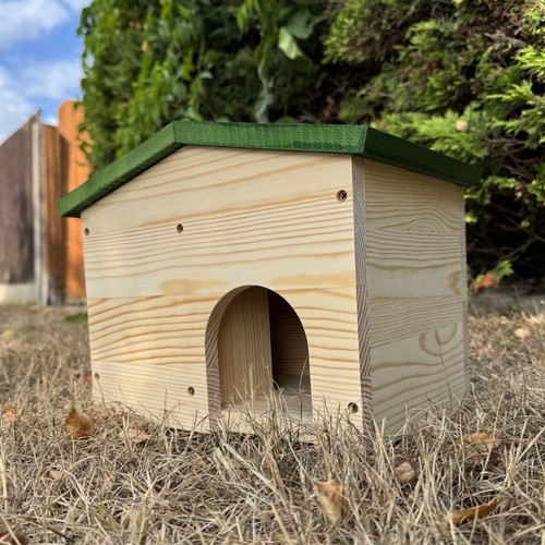Premium wooden hedgehog house - premium,