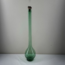 Vintage Green Glass Long Neck