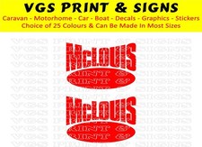 2 x MCLOUIS MOTORHOME/CARAVAN