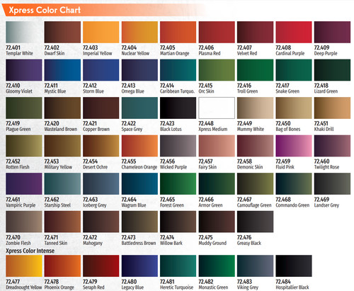 Vallejo xpress color paints - vallejo,