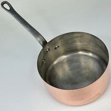 Vintage Kitchenalia Copper Pan Stamped Les Cuivres De Faucogney, Made In France