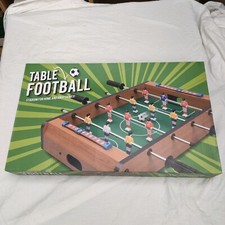 Wooden Table Top Football Game - GLOBAL GIZMOS Soccer Game Desktop