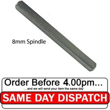 8mm Steel Bar Plain Spindle for UPVC Door and Any Other Internal Doors 50–150mm