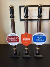 3 X Dummy Wooden BEER PUMPS