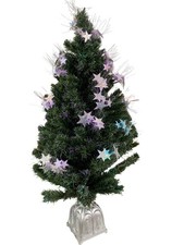 Puleo Fiber Optic Mirror Star Christmas Tree 48 Inch Boxed