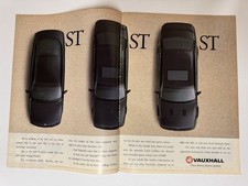 Original 1993 Vauxhall Lotus Carlton Calibra Turbo 4x4 Magazine Advert Retro