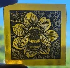 Stained Glass  Bee Kiln fired