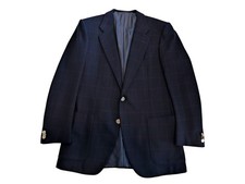 Kiton Men's Blue/Red Check Jacket Size IT48