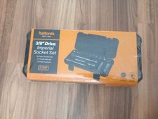 Halfords 3/8” Drive Imperial 18 Piece Socket Set 72 Tooth Ratchet 