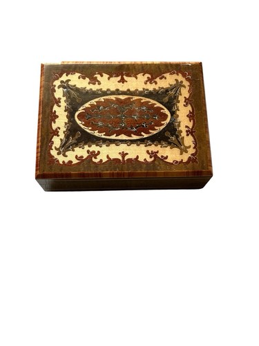 Italian vintage inlaid wooden - italian,