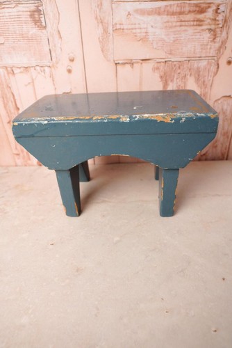 Vintage blue wooden - vintage,