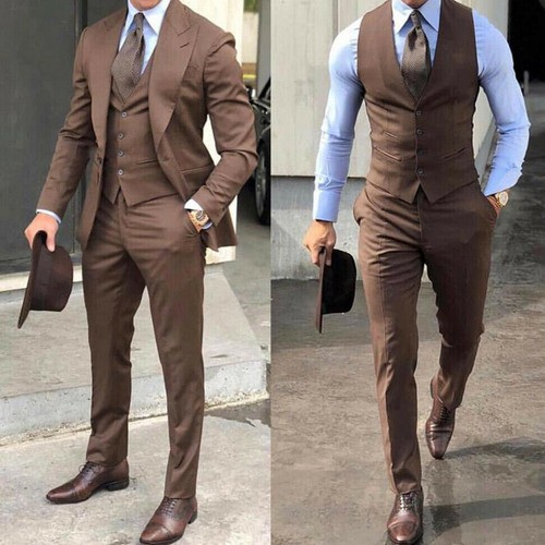 Men brown slim - men, piece