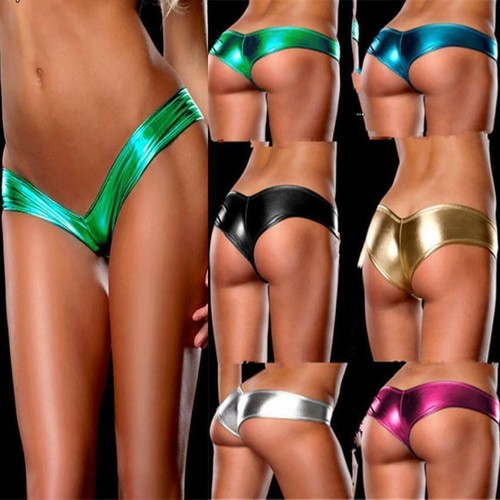 Womens sexy metallic wetlook - womens,