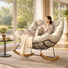 Rocking Chair with Overstuffed