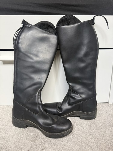 Brogini black riding boots - black,