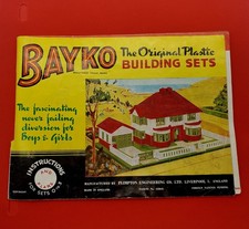 Bayko Building Sets Instruction Manual For Sets 0 to 3