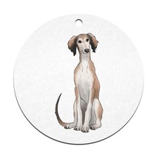 2 x 70mm 'Saluki Puppy' Flat