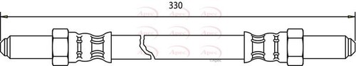 Brake hose front - brake,