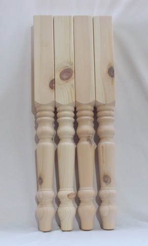 Rustic solid pine table - legs, x