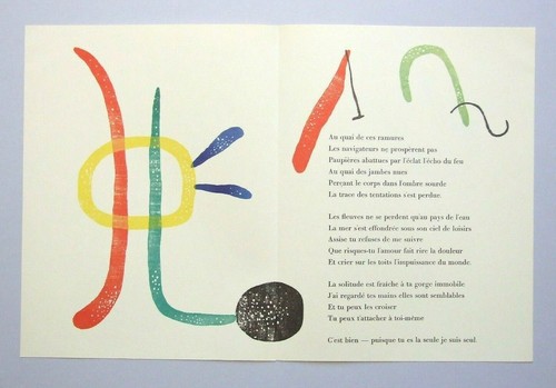 Joan miro vintage woodcut - joan,